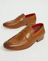Thumbnail for your product : Base London Fleming embossed loafer in camel