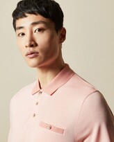 Thumbnail for your product : Ted Baker Flat Knit Oxford Polo Top