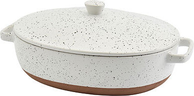 Denmark Speckled Stoneware 3.2-qt. Oval Casserole with Lid