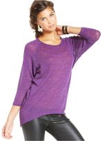 Thumbnail for your product : Hip Juniors' Metallic Raglan-Sleeve Sweater
