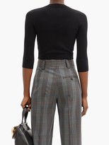 Thumbnail for your product : JoosTricot Cropped Cotton-blend Sweater - Black