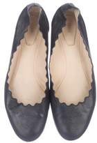 Thumbnail for your product : Chloé Lauren Leather Flats