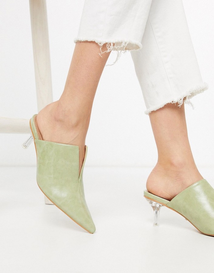 topshop clear heels