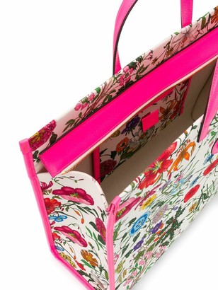 Gucci Floral Print Tote Bag