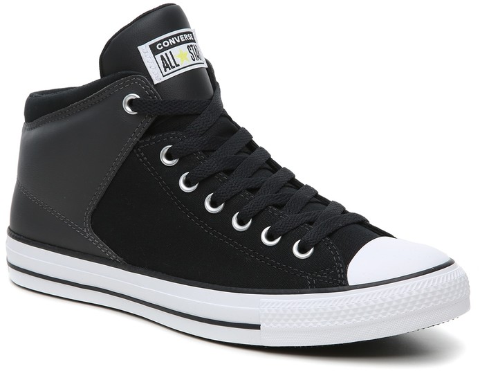 converse mid top leather