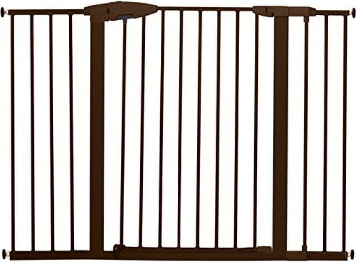 Munchkin® Easy Close XL™ Pressure Mounted Metal Baby Gate for Stairs, Hallways and Doors, Bronze