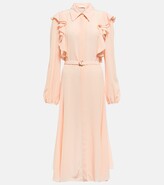 Thumbnail for your product : Chloé Ruffled silk shirt dress