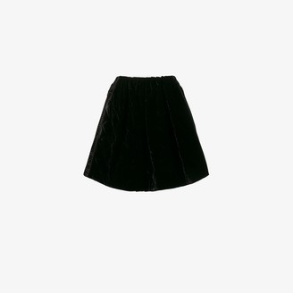 Fendi Quilted Velvet Mini Skirt