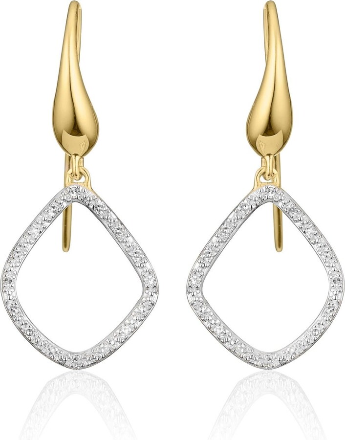 Riva Kite Diamond Drop Earrings