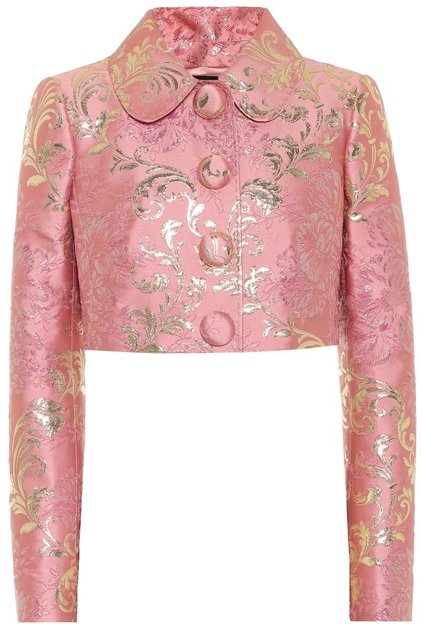 cerise pink cropped jacket