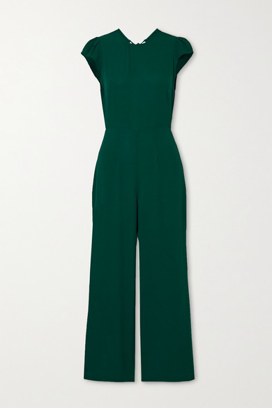 reformation green jumpsuit