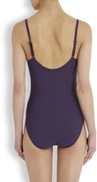 Thumbnail for your product : Karla Colletto Dark purple stretch nylon swimsuit