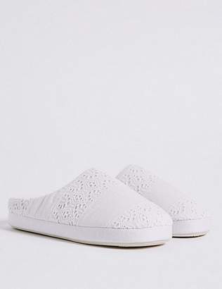 Marks and Spencer Broidery Mule Slippers