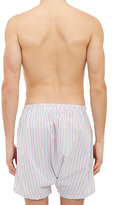 Thumbnail for your product : Barneys New York Men's Striped Boxer-Blue, Red