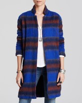 Thumbnail for your product : Free People Overcoat - Plaid Long and Lean