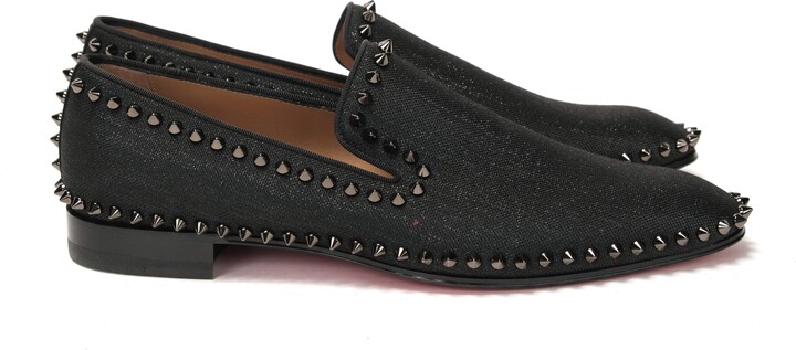 Louboutin Slippers and clogs Men 3220320BK01 Fabric Black 312,38€