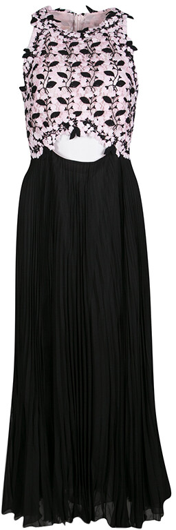 lace top floral bottom dress