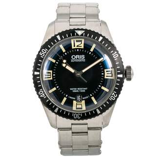 Oris Divers Date Black Steel Watches