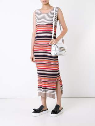 Loveless striped long knit dress