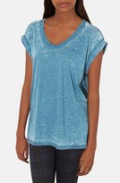 Thumbnail for your product : Topshop Burnout V-Neck Tee