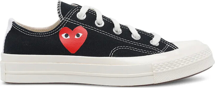 COMME DES GARÇONS PLAY X CONVERSE Heart-Logo Lace-Up Sneakers