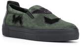 Thumbnail for your product : Emporio Armani slip-on patch sneakers