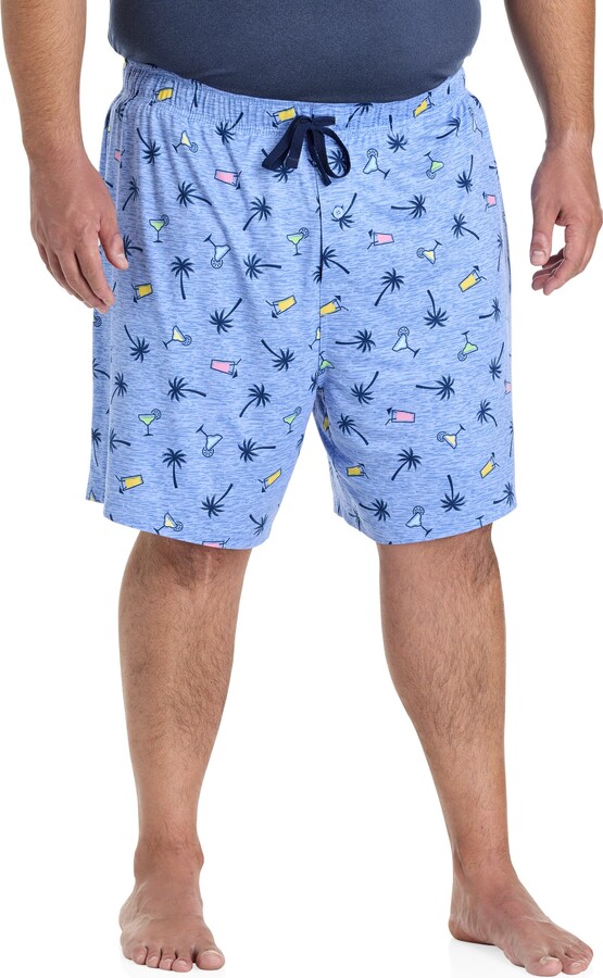 Harbor Bay by DXL Big & Tall Tropical Drinks Printed Lounge Shorts