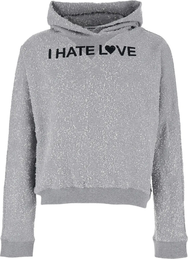 JORDAN LUCA Slogan-Print Hoodie