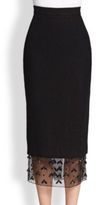 Thumbnail for your product : Mother of Pearl Pega Beaded-Underlay Pencil Skirt