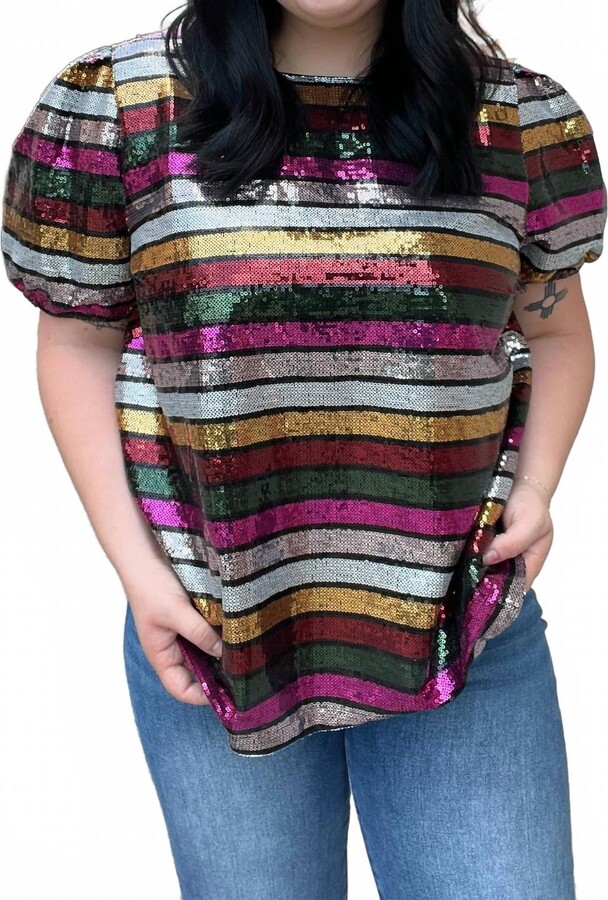 Fate City Lights Blouse In Multicolor