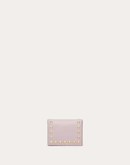 Valentino Rockstud Grainy Leather Wallet On Chain - ShopStyle