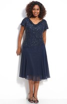 Thumbnail for your product : J Kara Embellished Mock Two Piece Dress (Plus)