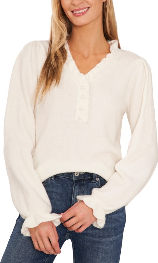 Pearl Buttons Sweater | Shop The Largest Collection | ShopStyle