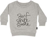 Thumbnail for your product : Munster New Kids Baby All Smiles Fleece Crew Crew Neck Cotton Grey