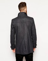 Thumbnail for your product : ASOS Wool Jacket With Funnel Neck In Charcoal