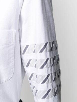Thom Browne 4-Bar stripe long-sleeve shirt