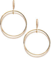 Thumbnail for your product : Frederic Sage 18k Pink Gold & Diamond Interlocking Hoop Earrings
