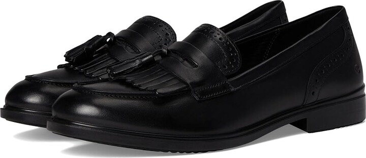 ECCO Dress Classic 15 Tassel Loafer Women's Shoes Black Patent : EU 39 (US Women's 8-8.5) M, Leather