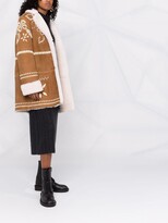 Thumbnail for your product : Ermanno Scervino Single-Breasted Shearling Coat