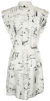 Thumbnail for your product : Burberry Scribble Print Silk Dress