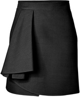 Thumbnail for your product : Valentino Wool-Silk Draped Front Skirt