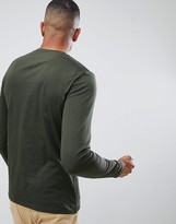 Thumbnail for your product : Farah Farris slim fit long sleeve t-shirt with stretch in green Exclusive at ASOS