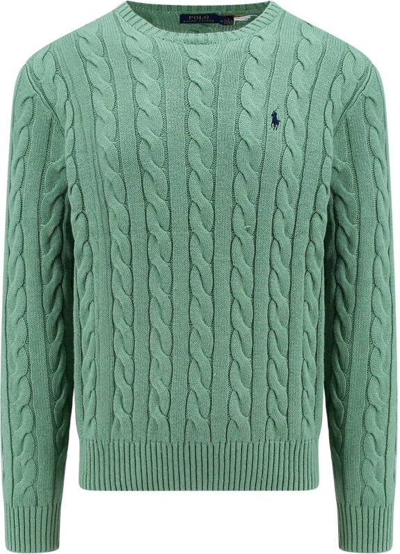 Mens Polo Ralph Lauren Green Sweater | ShopStyle