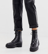 truffle collection chunky heeled chelsea boots