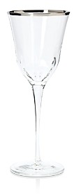 Vietri Optical Platinum Water Glass