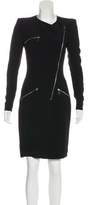 Thumbnail for your product : Alexander McQueen Zip-Accented Knee-Length Dress
