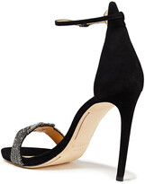 Thumbnail for your product : Alexandre Birman Sizzle Crystal-embellished Suede Sandals