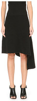 Thumbnail for your product : Acne Grid asymmetric wool skirt
