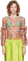 Thumbnail for your product : Collina Strada Multicolor 'Collina Land' Ruffle Lace Shirt