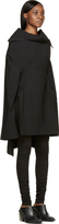 Thumbnail for your product : Rick Owens Black Long Sleeve Cowl Collar Judith Tunic